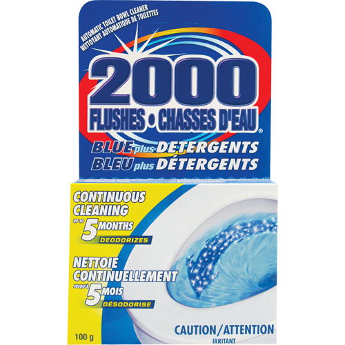 2000 Flushes&reg; Blue Plus Toilet Bowl Cleaning Detergent, 100 g, Tablet Distribution Jean Lapalme