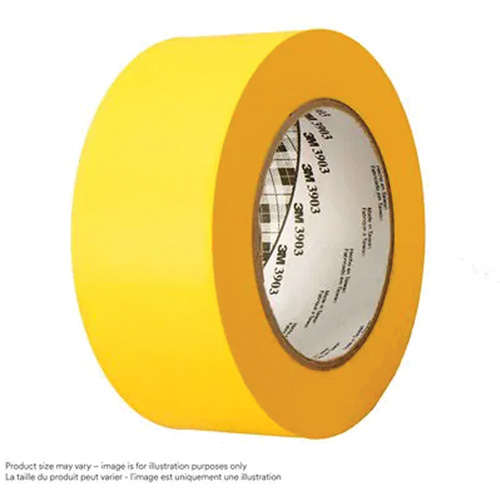 Ruban pour conduites en vinyle 3903, 76 mm (3") la x 45,75 m (150') lo, 6,5 mils, Jaune Distribution Jean Lapalme