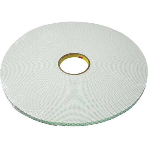 Double-Coated Urethane Foam Tape, 16.5 m (54') L x 25.4 mm (1") W, 25 mils, Urethane Distribution Jean Lapalme