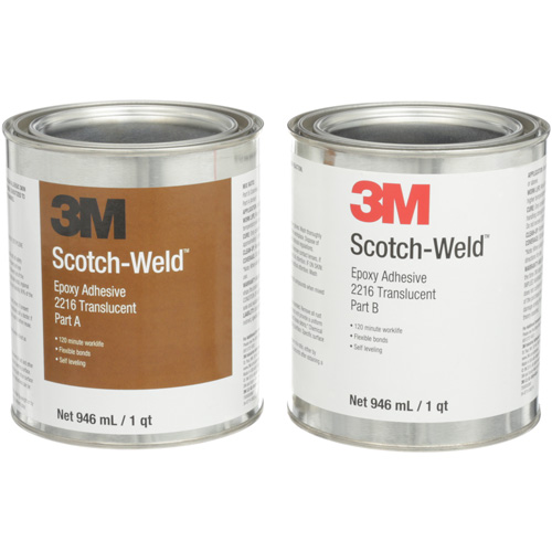 Adh&eacute;sif Scotch-Weld, 32 oz liq., Trousse, Deux composants, Translucide Distribution Jean Lapalme
