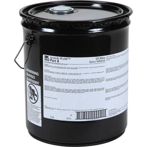 Adh&eacute;sif Scotch-Weld, 5 gal., Seau, Deux composants, Blanc cass&eacute; Distribution Jean Lapalme