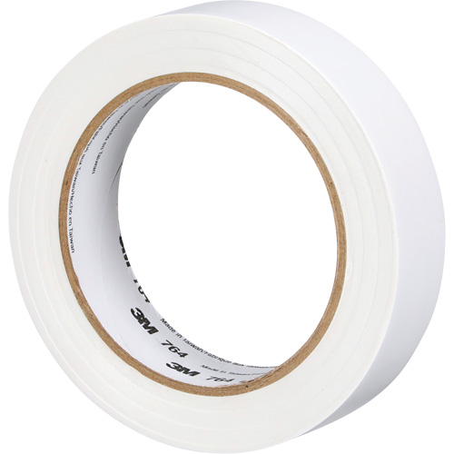 Ruban en vinyle pour travaux g&eacute;n&eacute;raux 764, 25,4 mm (1") la x 32,9 m (108') lo, 5 mils, Blanc Distribution Jean Lapalme