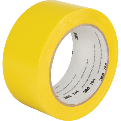 Ruban en vinyle pour travaux g&eacute;n&eacute;raux 764, 50,8 mm (2") la x 32,9 m (108') lo, 5 mils, Jaune Distribution Jean Lapalme