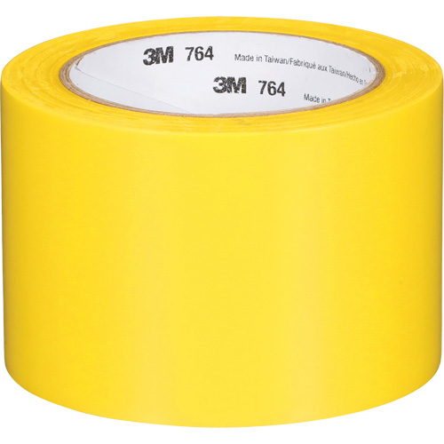 Ruban en vinyle pour travaux g&eacute;n&eacute;raux 764, 76 mm (3") la x 32,9 m (108') lo, 5 mils, Jaune Distribution Jean Lapalme