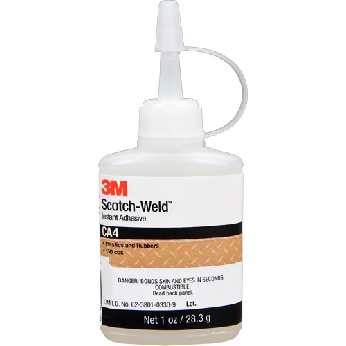 Scotch-Weld Instant Adhesive CA4, Clear, Bottle, 1 oz. Distribution Jean Lapalme