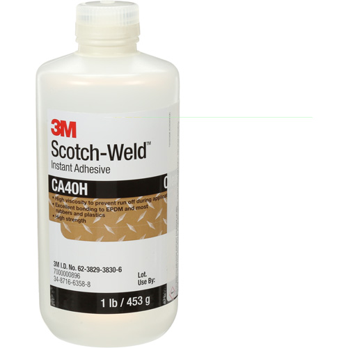 Scotch-Weld Instant Adhesive, Clear, Bottle, 1 lbs. Distribution Jean Lapalme
