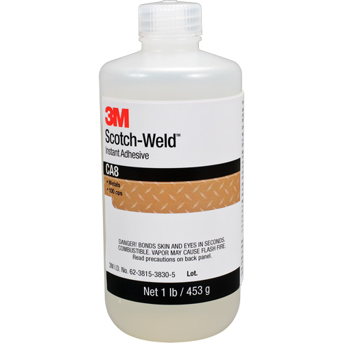 Scotch-Weld Instant Adhesive CA8, Clear, Bottle, 1 lbs. Distribution Jean Lapalme