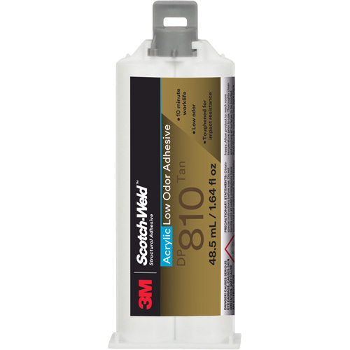 Scotch-Weld Low-Odor Acrylic Adhesive, Two-Part, Cartridge, 1.64 fl. oz., Off-White Distribution Jean Lapalme