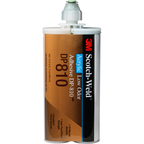 Scotch-Weld Low-Odor Acrylic Adhesive, Two-Part, Cartridge, 400 ml, Off-White Distribution Jean Lapalme
