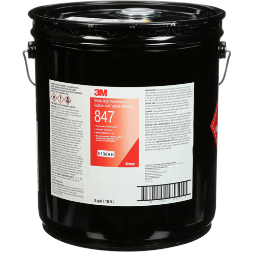 Adh&eacute;sif haute performance pour caoutchouc et joints Scotch-Weld, Seau, Brun Distribution Jean Lapalme