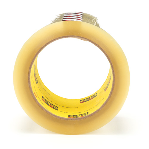 Scotch&reg; Box Sealing Tape 375, Hot Melt Adhesive, 3.1 mils, 72 mm (3") x 50 m (164') Distribution Jean Lapalme