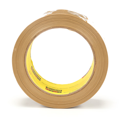 Scotch&reg; Box Sealing Tape 375, Hot Melt Adhesive, 3.1 mils, 48 mm (2") x 50 m (164') Distribution Jean Lapalme