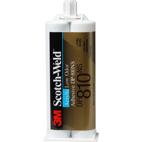 Scotch-Weld Low-Odour Acrylic Adhesive, Two-Part, Dual Cartridge, 1.7 oz., White Distribution Jean Lapalme