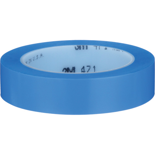 Ruban en vinyle 471, 25,4 mm (1") la x 32,9 m (108') lo, 5,3 mils, Bleu Distribution Jean Lapalme