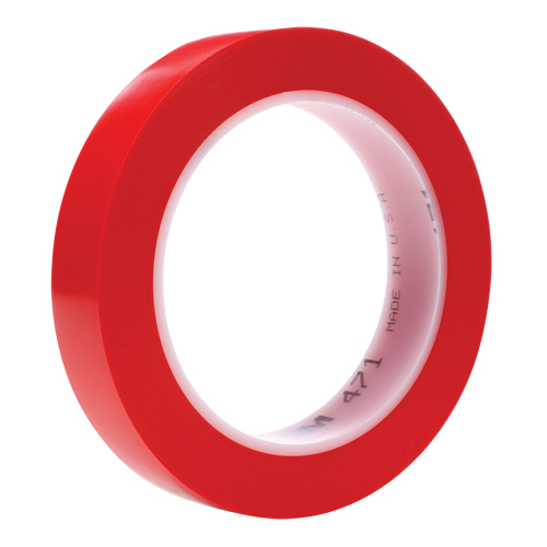 471 Vinyl Tape, 19 mm (3/4") W x 32.9 m (108') L, 5.3 mils, Red Distribution Jean Lapalme