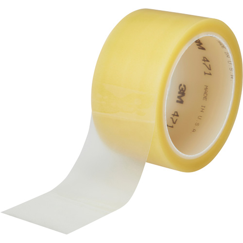 Ruban en vinyle 471, 38 mm (1-1/2") la x 32,9 m (108') lo, 5,3 mils, Transparent Distribution Jean Lapalme