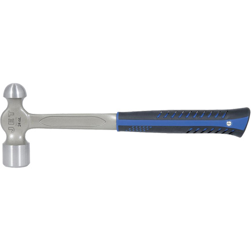 JSBP-24 Marteau &agrave; panne ronde tout en acier pour usage tr&egrave;s intensif, Poids de la t&ecirc;te 24 oz, Face Poli, Prise Acier plein Distribution Jean Lapalme