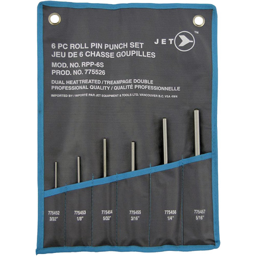 RPP-6S Jeu de poinçons pour goupilles cylindriques, 6 morcea Distribution Jean Lapalme