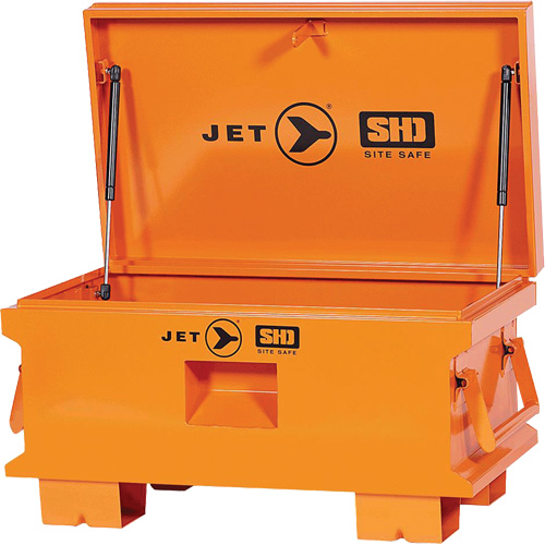 JSB-3219 Boîte de rangement d'outils de chantier pour usage tr&egrave;s intensif, 32-1/8" x 19" x 17-1/2", Acier, Orange Distribution Jean Lapalme