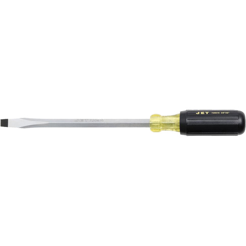 JKSS-8 Slot Screwdriver, 3/8" Tip, Square, 8" L, Cushion Grip Handle Distribution Jean Lapalme