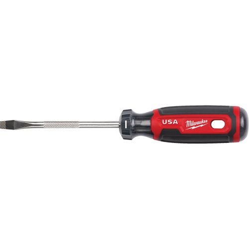 Tournevis &agrave; fente, Tige de 1/4", Ronde, 211 mm lo, Prise en Coussin&eacute;e Distribution Jean Lapalme