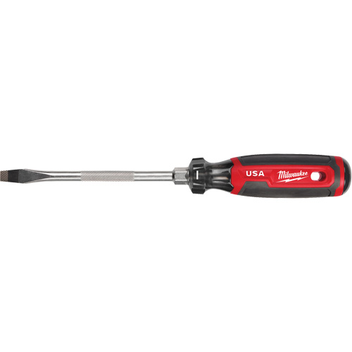 Tournevis &agrave; fente, Tige de 5/16", Ronde, 279 mm lo, Prise en Coussin&eacute;e Distribution Jean Lapalme