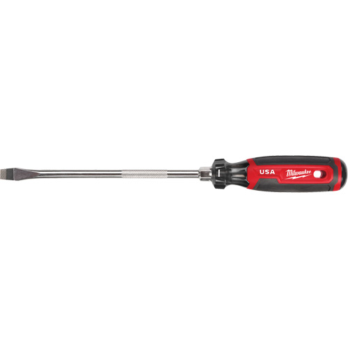 Tournevis &agrave; fente, Tige de 3/8", Ronde, 330 mm lo, Prise en Coussin&eacute;e Distribution Jean Lapalme