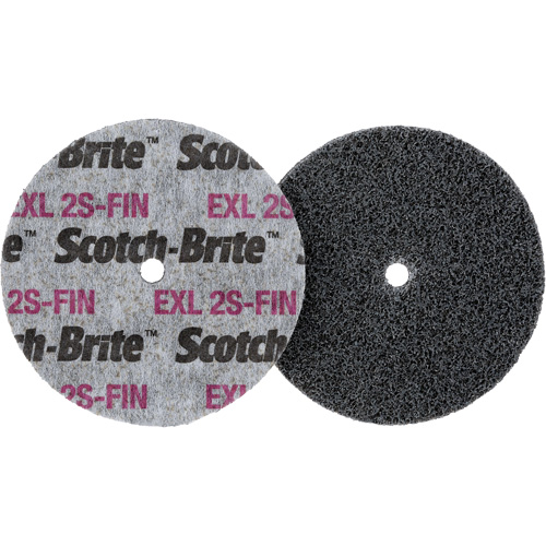 Scotch-Brite EXL Unitized Wheel, 3" x 1/2", 1/4" Arbor Distribution Jean Lapalme
