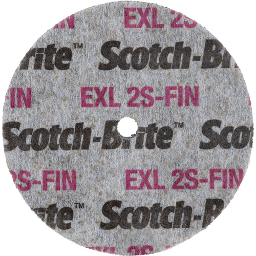 Scotch-Brite EXL Unitized Wheel, 3" x 1/2", 1/4" Arbor Distribution Jean Lapalme