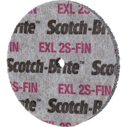 Scotch-Brite EXL Unitized Wheel, 3" x 1/2", 1/4" Arbor Distribution Jean Lapalme