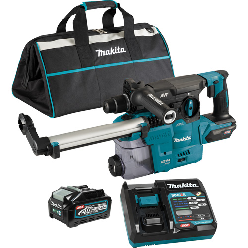 XGT Brushless Cordless SDS-Plus Rotary Hammer with DX10 Dust Extraction Attachment, 40 V, 1-3/16", 3 ft-lbs, 0-840 RPM Distribution Jean Lapalme