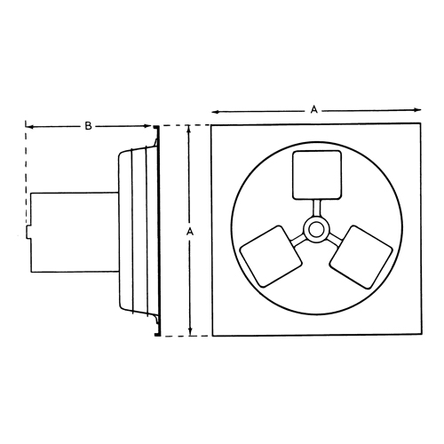 Exhaust Fan 12" 1SP Panel Series Distribution Jean Lapalme