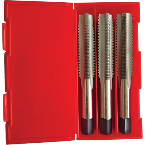 Jeu de tarauds manuels Warwick 1/213 NC, 3 mrcx. Distribution Jean Lapalme