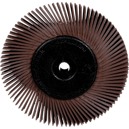 Brosses radiales bristle pour meuleuses d'&eacute;tabli, Grain 36X, 6" dia. Distribution Jean Lapalme