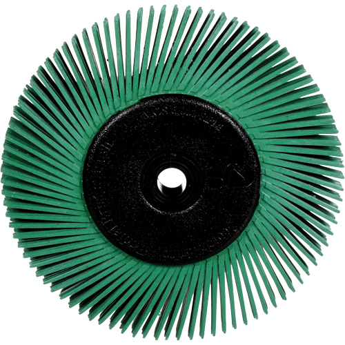 Brosses radiales bristle pour meuleuses d'&eacute;tabli, Grain 50X, 6" dia. Distribution Jean Lapalme