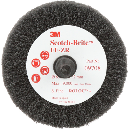 Scotch-Brite Cut & Polish Flap Brush, Aluminum Oxide, Fine Grit, 2-1/2" x 1-1/4" x 1/4" Distribution Jean Lapalme