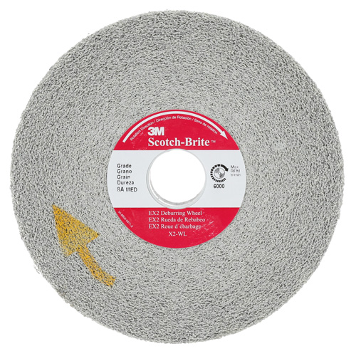 Scotch-Brite EXL Deburring Wheel, 6" x 1", 1"-8 Arbor, 1, Aluminum Oxide Distribution Jean Lapalme