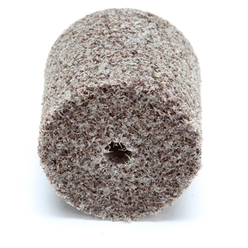 Meule d'abrasion et de polissage unitaris&eacute;e Scotch-Brite, 1" x 1", Arbre de 3/16"-7, Grain de Moyen, Oxyde d'aluminium Distribution Jean Lapalme