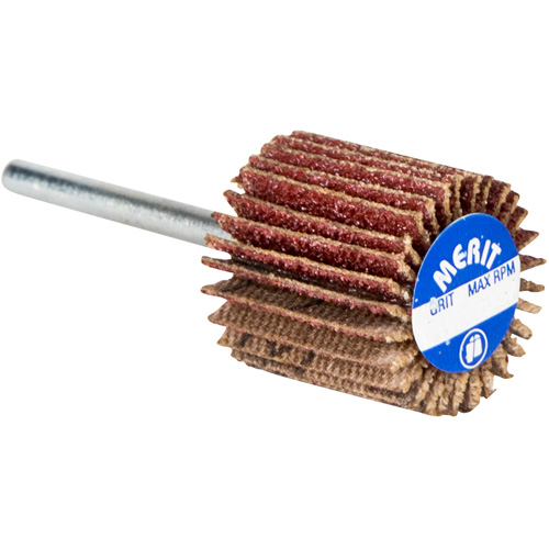 High Performance Micro-Mini Flap Wheel, Aluminum Oxide, 120 Grit, 3/4" x 5/8" x 1/8" Distribution Jean Lapalme