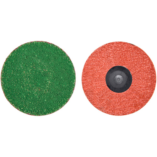 Disque de toile &agrave; changement rapide Zirc Plus, 3" dia., Grain 120, Alumine de zirconium Distribution Jean Lapalme