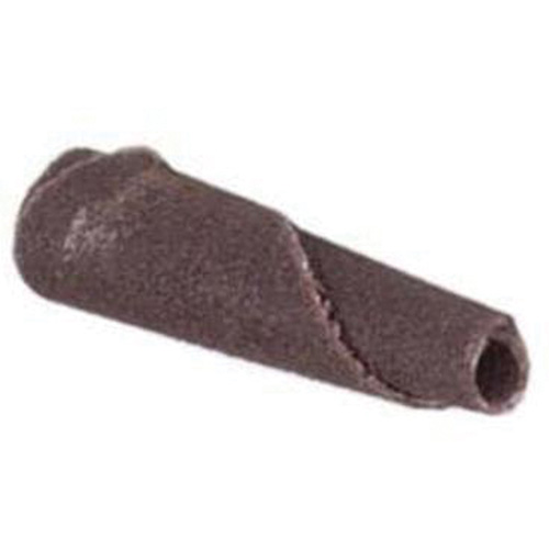 Cartouche de bande abrasive conique ALO, 120 Grain, 3/16" dia., Oxyde d'aluminium, 1" lo, 1/8" Dimension de l'arbre Distribution Jean Lapalme