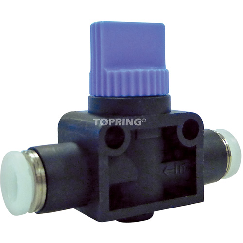 2-Way Straight Union Miniature Hand Valve, 1/4" NPT Air Inlet, 1/4" NPT Outlet, 150 PSI Distribution Jean Lapalme
