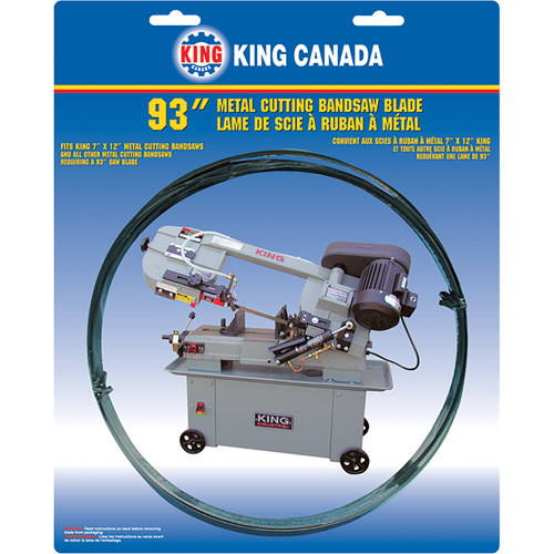 General Purpose Band Saw Blade, Bi-Metal, 93" L x 3/4" W x 0.032" Thick, 10-14 TPI Distribution Jean Lapalme