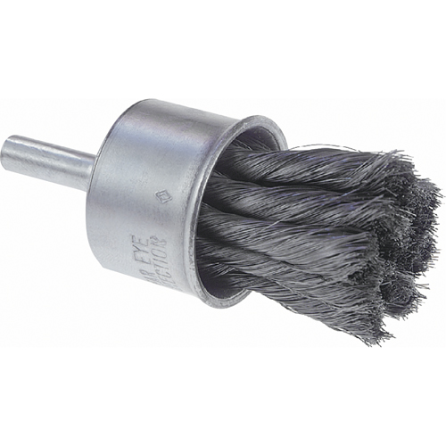 Knot Wire End Brush, 1" Dia., 0.006" Wire Dia., 1/4" Shank Distribution Jean Lapalme
