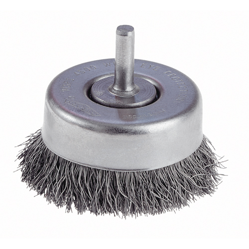 Brosses-boisseau &agrave; fils cr&ecirc;p&eacute;s avec tige 1/4" - travaux l&eacute;gers Distribution Jean Lapalme