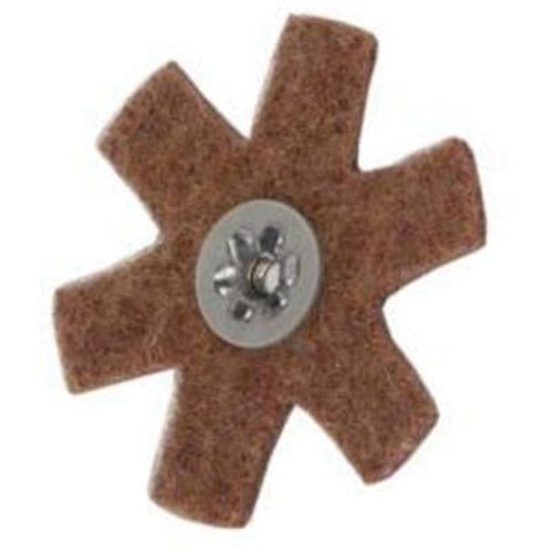 Disque abrasif en forme d'&eacute;toile pour pr&eacute;paration de surface Abrasotex , 3" dia., Grain Cors&eacute;, Oxyde d'aluminium Distribution Jean Lapalme