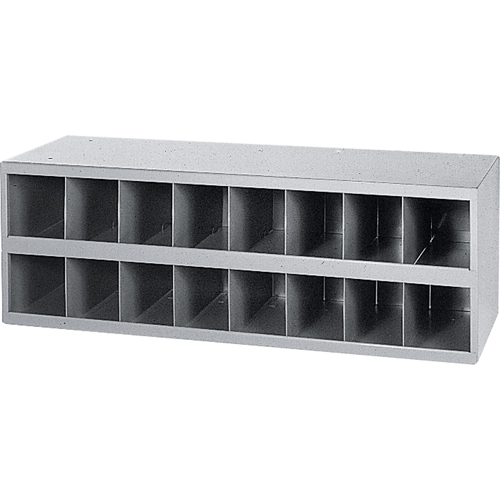 Steel Storage Bin Cabinet, 33-3/4" W x 12" D x 11-1/2" H, Grey Distribution Jean Lapalme