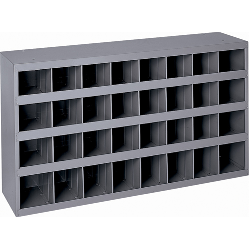 Armoires pour bacs de rangement en acier, 34-3/4" la x 8-1/2" p x 19-1/4" h, Gris Distribution Jean Lapalme