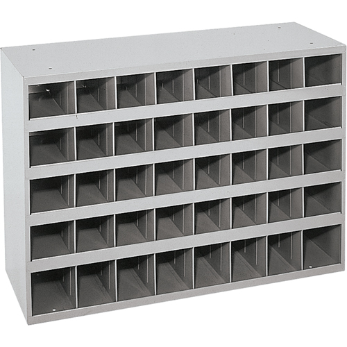 Steel Storage Bin Cabinet, 33-3/4" W x 12" D x 23-7/8" H, Grey Distribution Jean Lapalme