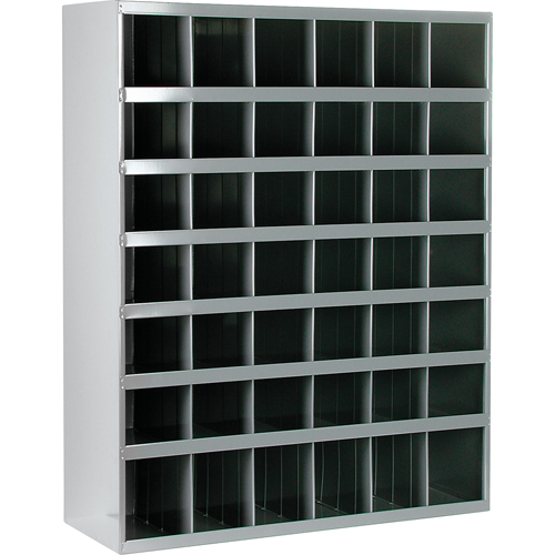 Armoires pour bacs de rangement en acier, 33-3/4" la x 12" p x 42" h, Gris Distribution Jean Lapalme